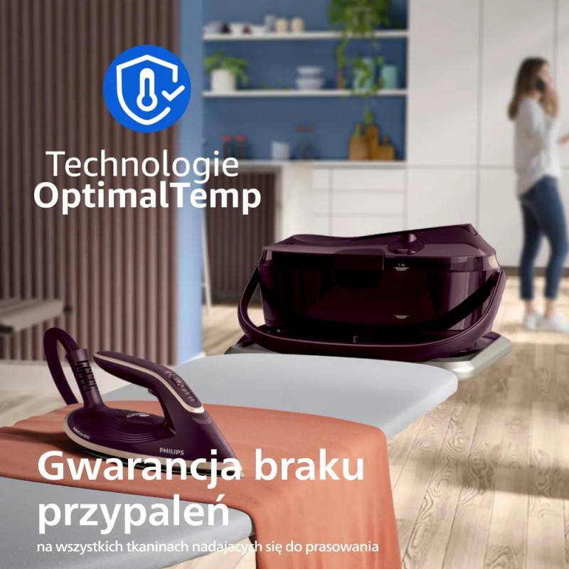 Philips PerfectCare 8000 PSG8300/30 parná žehliaca stanica, fialová