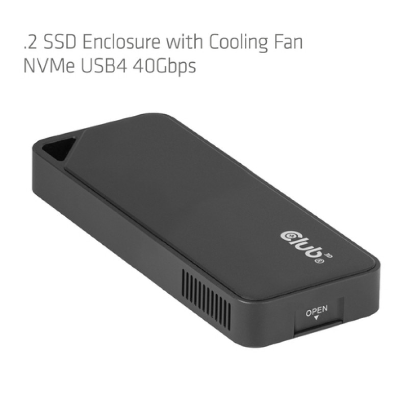 Club3D CAC-2510 M.2 NVMe SSD skrinka s ventilátorom, USB4