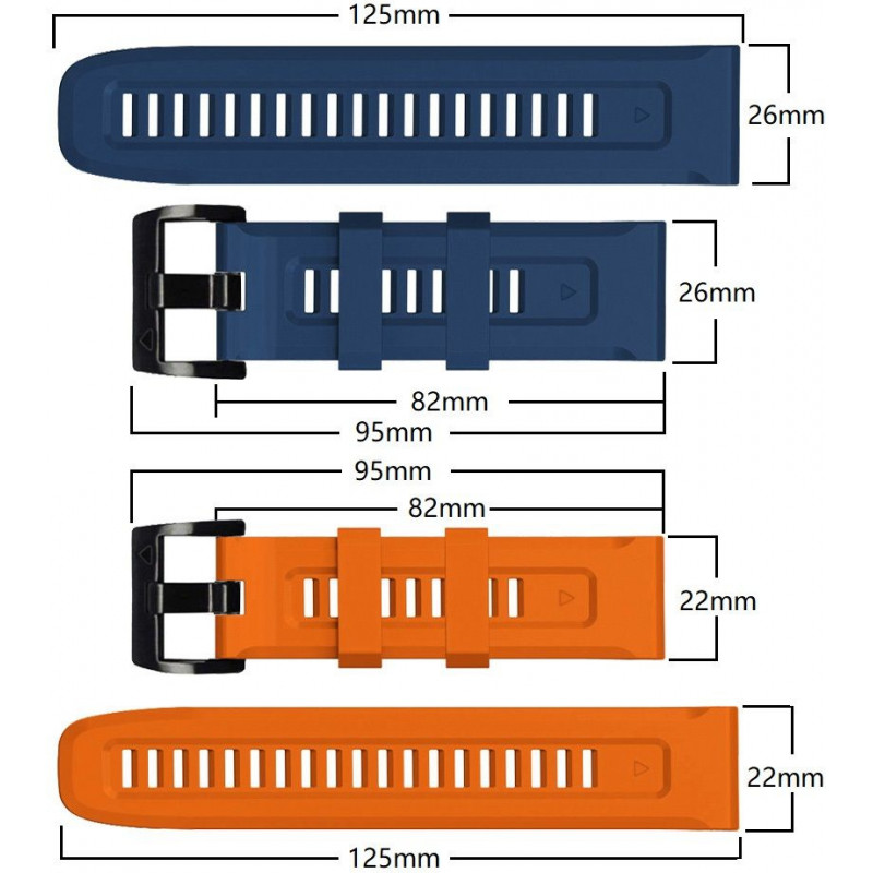 Tech-Protect Iconband THP927NAVBLU remienok pre Garmin Fenix 5/6/6 Pro/7, námornícka modrá