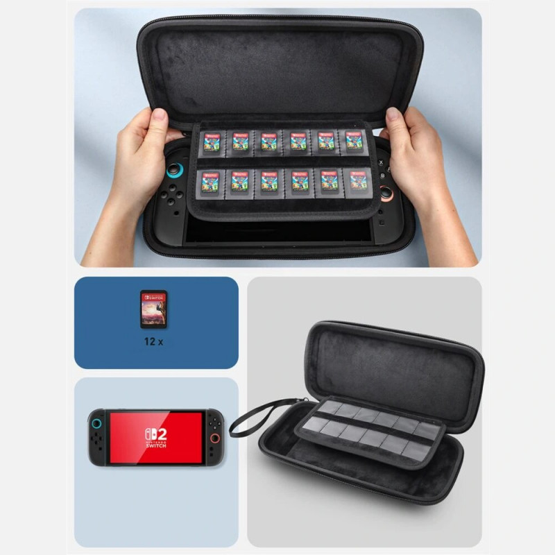 Supcase Prenosné mini puzdro pre Nintendo Switch 2, čierne
