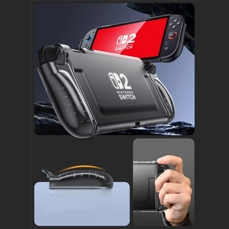 Supcase Crystal Case pre Nintendo Switch 2, Frost Black