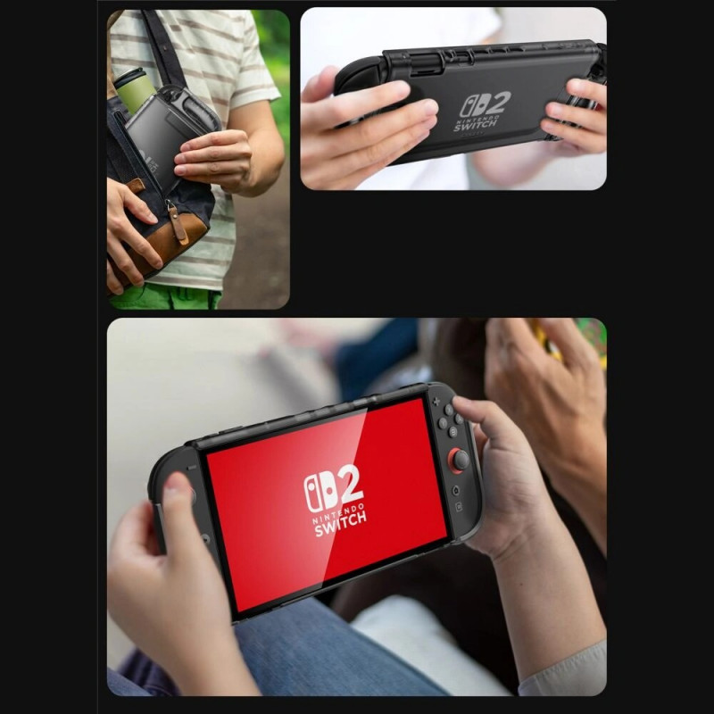Supcase Crystal Case pre Nintendo Switch 2, Frost Black