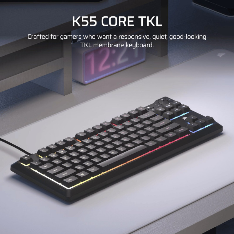 Corsair K55 CORE TKL RGB herná klávesnica
