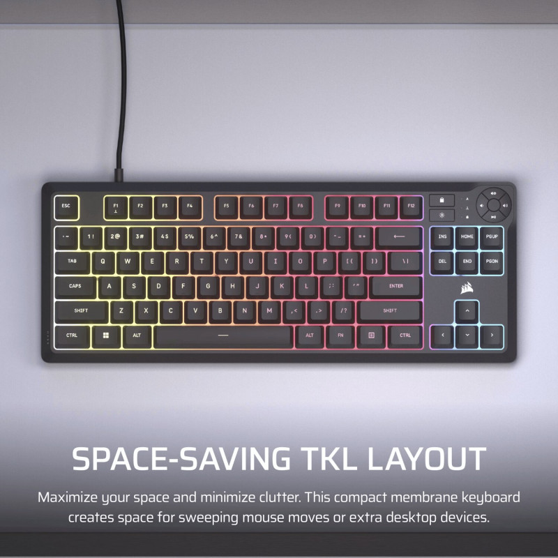 Corsair K55 CORE TKL RGB herná klávesnica