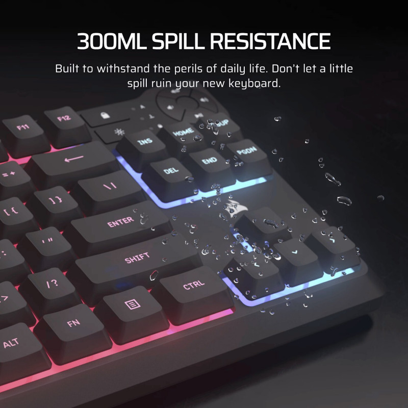 Corsair K55 CORE TKL RGB herná klávesnica