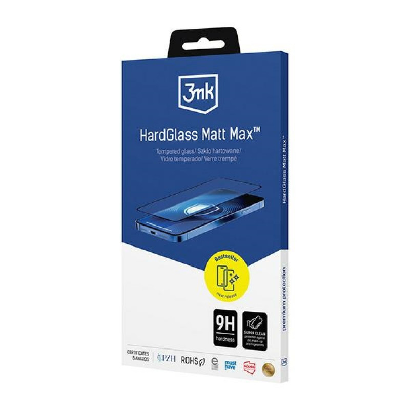 3MK HardGlass Matt Max matné tvrdené sklo pre Apple iPhone 15 Plus
