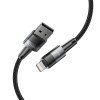 Kábel Tech-Protect UltraBoost USB-A/Lightning 12W 2.4A 100 cm, sivý