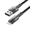 Kábel Tech-Protect UltraBoost USB-A/Lightning 12W 2.4A 100 cm, sivý