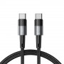 Kábel Tech-Protect UltraBoost USB-C/USB-C PD 60W 3A 100 cm, sivý