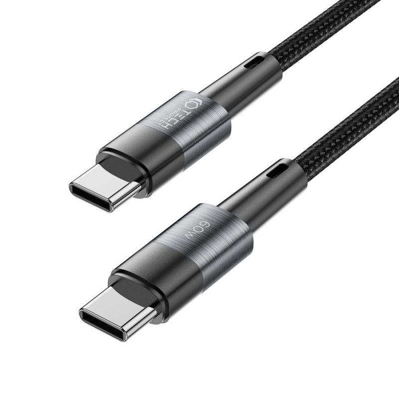 Kábel Tech-Protect UltraBoost USB-C/USB-C PD 60W 3A 100 cm, sivý
