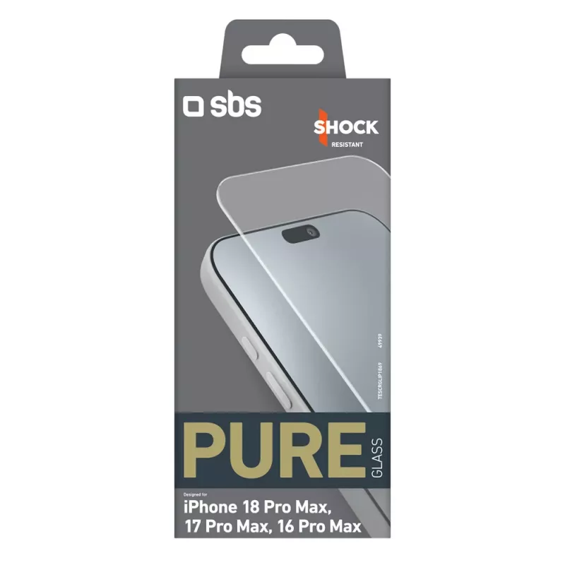 sbs mobile SBS Pure Glass tvrdené sklo pre iPhone 18 Pro Max / 17 Pro Max / 16 Pro Max (1 ks)