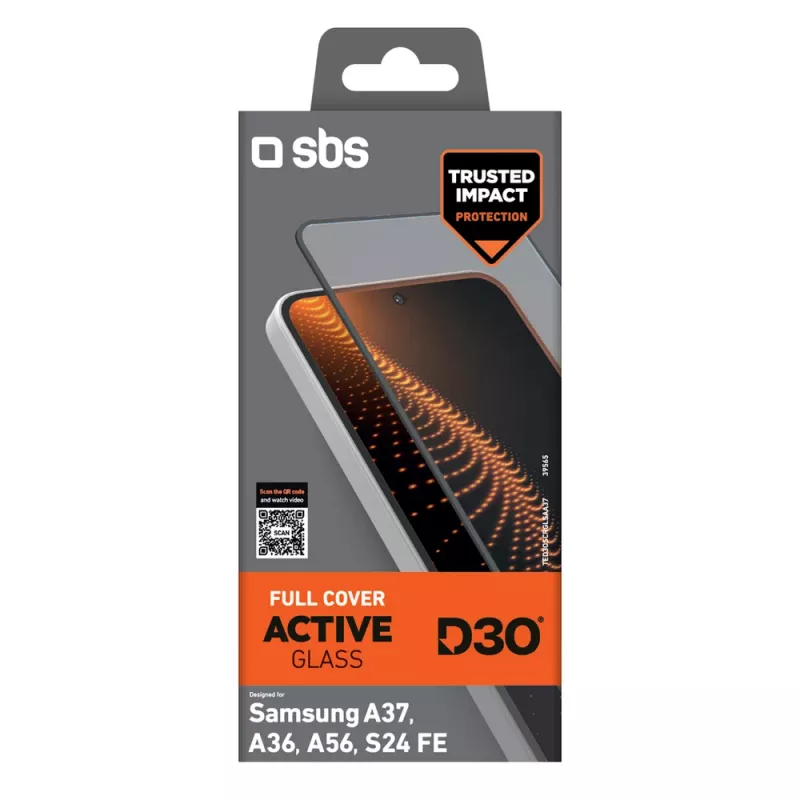 SBS D3O tvrdené sklo pre Samsung Galaxy A37 / A36 / A56 / S24 FE (1 ks)