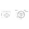 Miton NT-IP134CA-DL IP kamera, 4 MP, 2.8 mm
