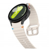 Tech-Protect Silikónový športový remienok pre Samsung Galaxy Watch 4/5/5 Pro/6/7/FE, Starlight