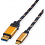 Kábel ROLINE GOLD USB 3.2 Gen 1, USB-A na USB-C, samec/samec, 2 m (11.02.9093)