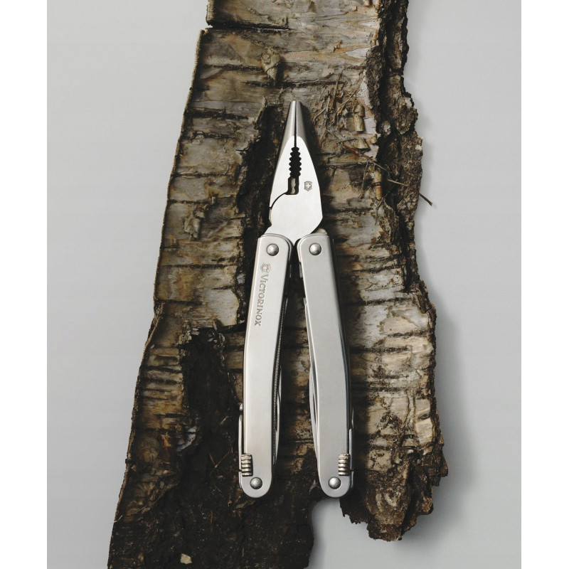 Victorinox Swiss Tool Spirit X Plus multifunkčný nástroj, nehrdzavejúca oceľ, koža, 105 mm (3.0235.L)