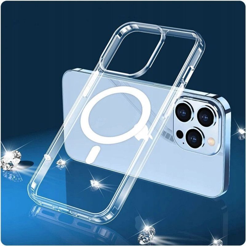Puzdro Tech-Protect Flexair Hybrid MagSafe pre Samsung Galaxy S22, transparentné