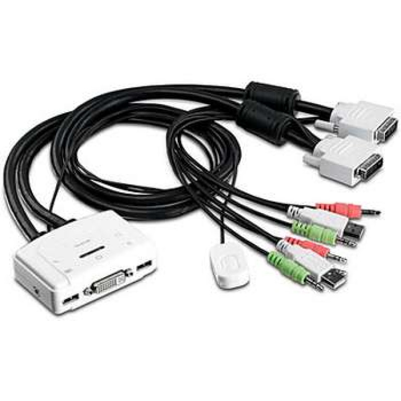 TRENDnet TK-214i KVM/audio prepínač, 2 x KVM/audio