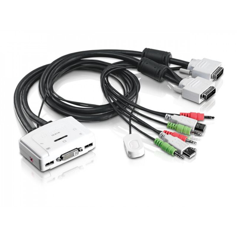 TRENDnet TK-214i KVM/audio prepínač, 2 x KVM/audio