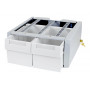Prídavný vysoký montážny komponent Ergotron StyleView SV43/44 Series Double (2-zásuvkový modul), sivá/biela