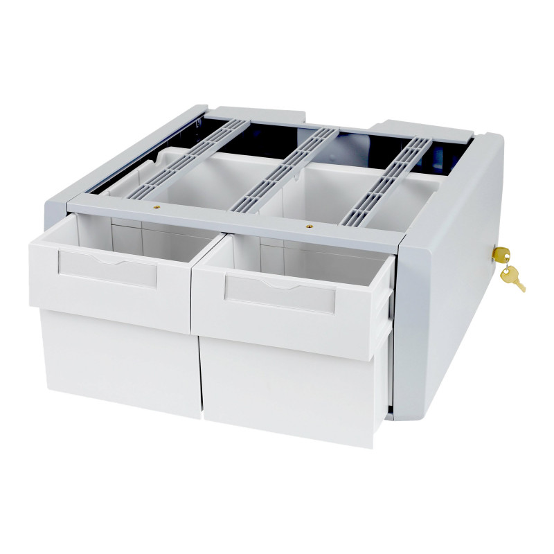Prídavný vysoký montážny komponent Ergotron StyleView SV43/44 Series Double (2-zásuvkový modul), sivá/biela
