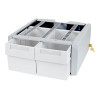 Prídavný vysoký montážny komponent Ergotron StyleView SV43/44 Series Double (2-zásuvkový modul), sivá/biela