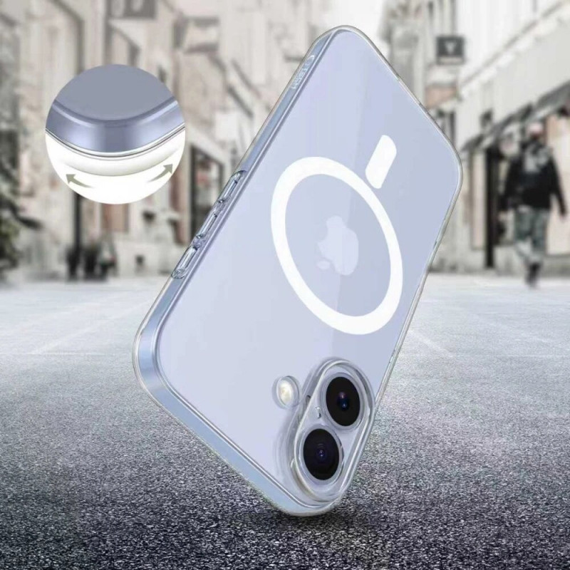 Tech-Protect FlexAir MagSafe puzdro pre Apple iPhone 17, priehľadné