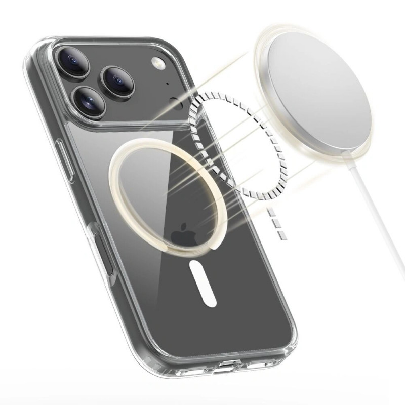 Tech-Protect Flexair Hybrid MagSafe puzdro pre Apple iPhone 17 Pro, priehľadné