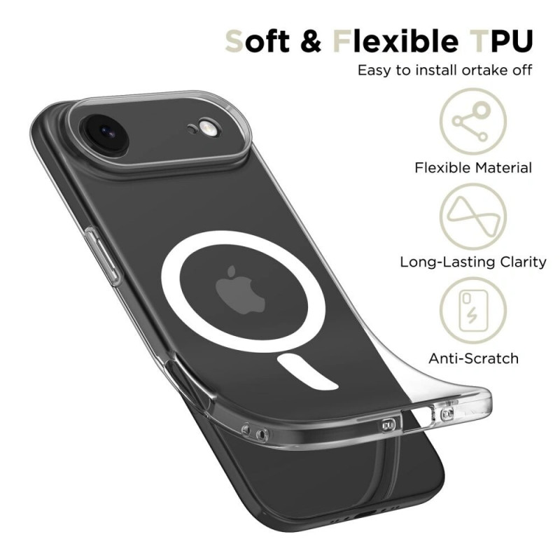 Tech-Protect FlexAir MagSafe puzdro pre Apple iPhone Air, priehľadné