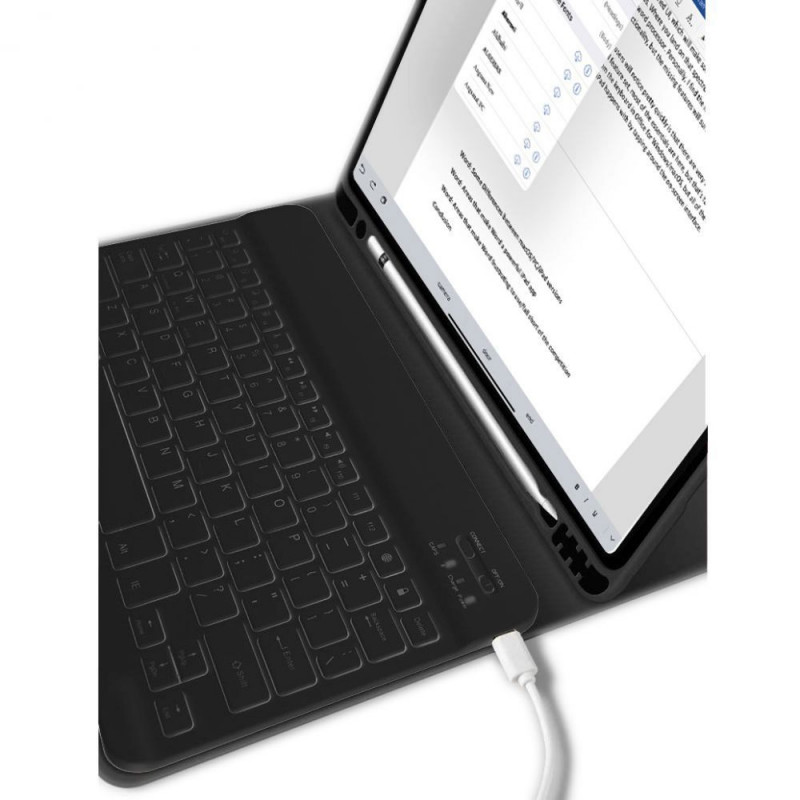 Tech-Protect SC Pen + Keyboard Apple iPad 10.9 (2022) / iPad 11 (2025) puzdro s klávesnicou, čierne