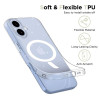 Puzdro Tech-Protect FlexAir MagSafe pre Apple iPhone 17, priehľadné s trblietkami