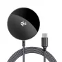 Acefast E24 Qi2 15W magnetická bezdrôtová nabíjačka s 1,2 m káblom USB-C, čierna