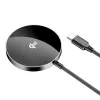 Acefast E24 Qi2 15W magnetická bezdrôtová nabíjačka s 1,2 m káblom USB-C, čierna