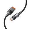 Kábel Tech-Protect Ultraboost USB-A / USB-C, 66W, 6A, 50 cm, sivý