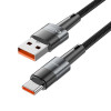 Kábel Tech-Protect Ultraboost USB-A / USB-C, 66W, 6A, 50 cm, sivý