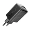 Acefast A108 GaN PD 67W nástenná nabíjačka, 2x USB-C, 1x USB-A, čierna