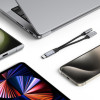 Tech-Protect Ultraboost adaptér USB-C na USB-C a mini jack 3,5 mm, 60W, čierny