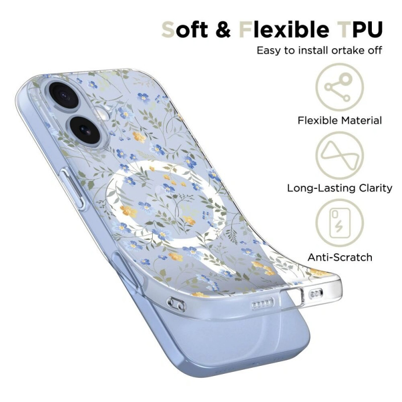 Puzdro Tech-Protect FlexAir MagSafe pre Apple iPhone 17, Spring Flowers