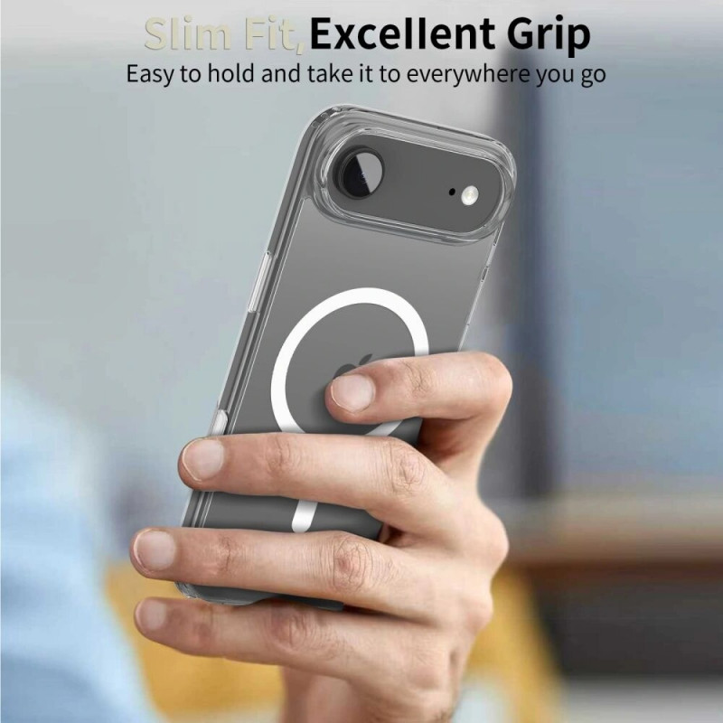 Puzdro Tech-Protect Flexair Hybrid CC MagSafe pre Apple iPhone Air, priehľadné
