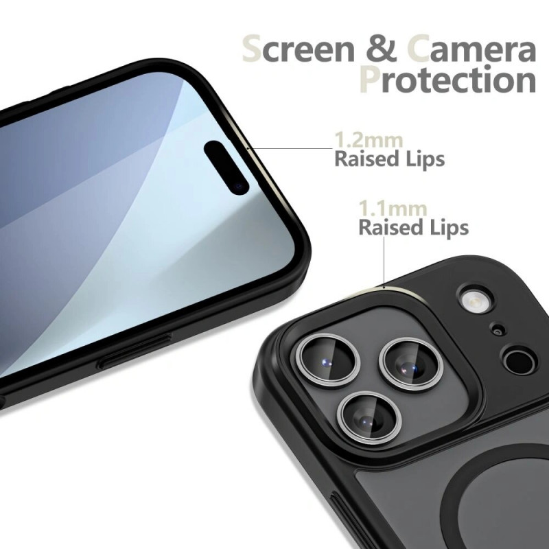 Puzdro Tech-Protect Magmat MagSafe pre Apple iPhone 17 Pro, matná čierna