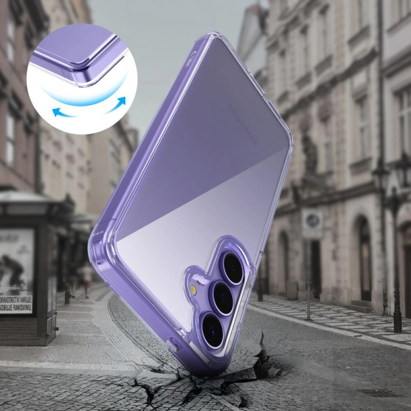Puzdro Tech-Protect Flexair Hybrid pre Samsung Galaxy S25, priehľadné
