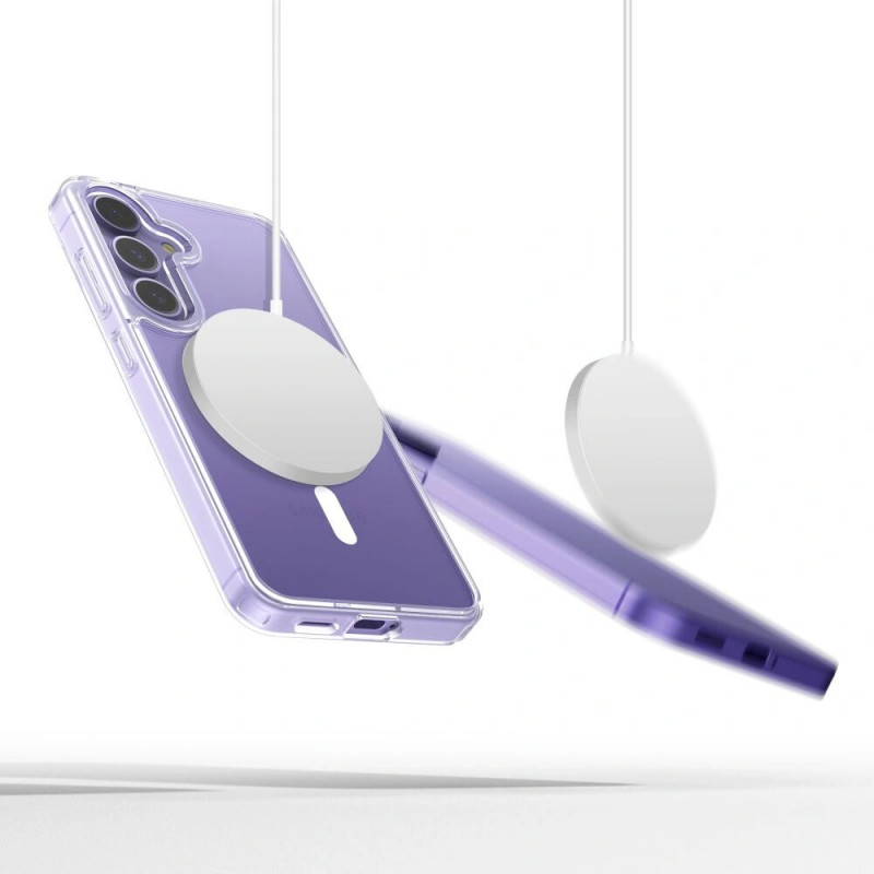 Puzdro Tech-Protect Flexair Hybrid MagSafe pre Samsung Galaxy S25, priehľadné