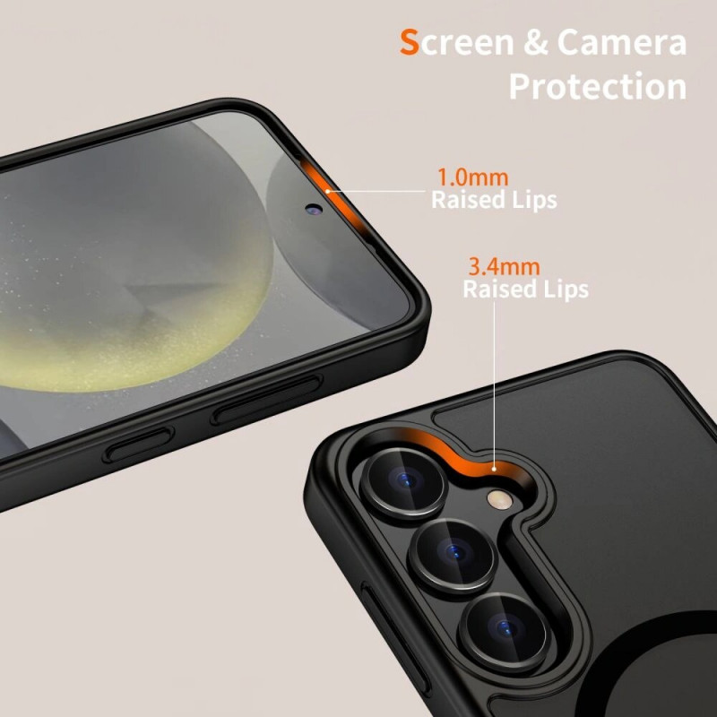 Tech-Protect Magmat MagSafe puzdro pre Samsung Galaxy S25, matná čierna