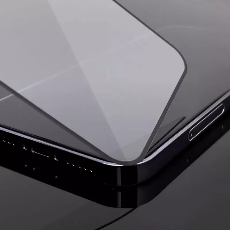 Wozinsky Super Tough Full Glue tvrdené sklo s puzdru priateľským rámom pre iPhone 14 Plus / 13 Pro Max, čierna