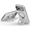 UNIQ Elix puzdro pre Apple iPhone 18 Pro Max / 17 Pro Max, 360 Rotating Kickstand, svetlosivá