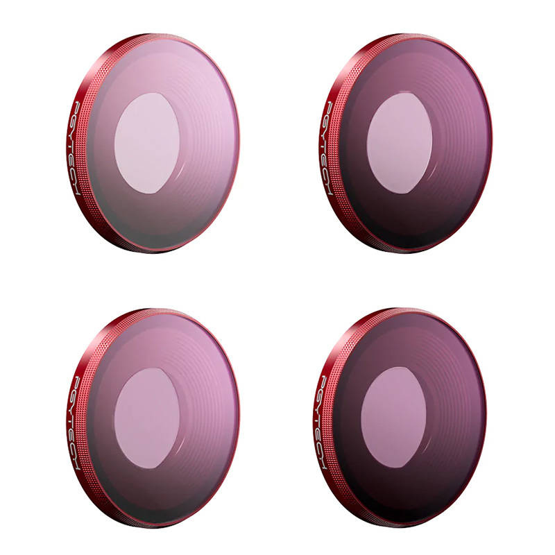 PGYTECH P-32C-012 sada ND filtrov (ND8, ND16, ND32, ND64) pre DJI Osmo Action 3