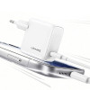 Nástenná nabíjačka USAMS CC339 T76 45W GaN USB-C s káblom SJ711 USB-C na USB-C (1 m), biela