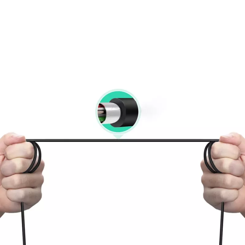 Ugreen US241 USB-C 2.0 na USB-B tlačiarenský kábel, 1 m, čierny