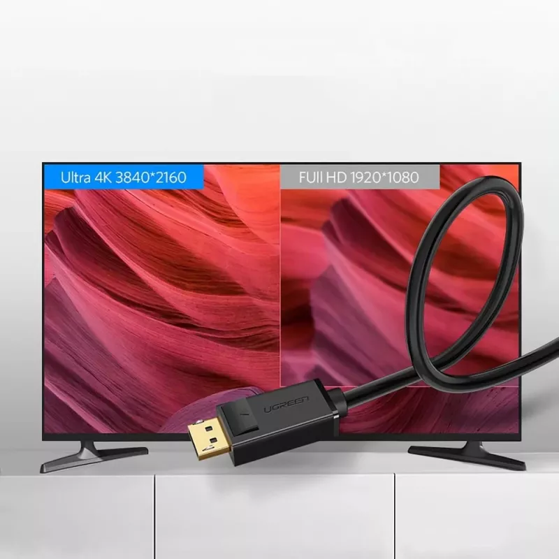 iLike Kábel Ugreen DP102 (10212) DisplayPort 1.2 na DisplayPort 1.2, 4K, 3 m, čierny