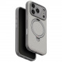 UNIQ Elix puzdro pre Apple iPhone 18 Pro / 17 Pro, 360 Rotating Kickstand, svetlosivá